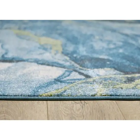 Blue Sage Abstract Stone Modern Area Rug Photo 2