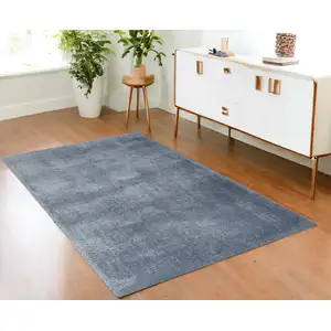 Photo of Blue Shag Area Rug