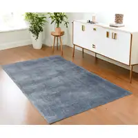 Photo of Blue Shag Area Rug