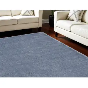 Photo of Blue Shag Area Rug