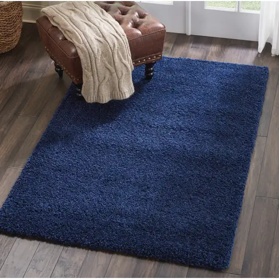 Blue Shag Area Rug Photo 6