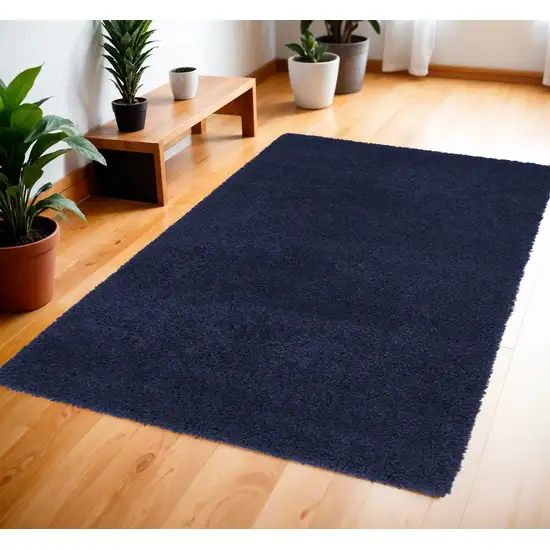 Blue Shag Area Rug Photo 1