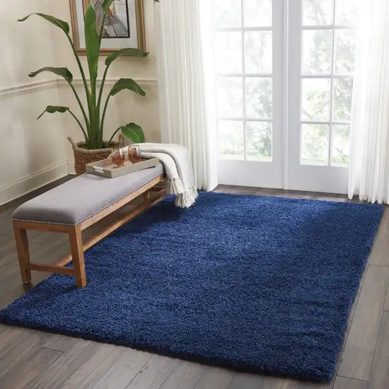 Blue Shag Area Rug Photo 6