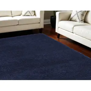 Photo of Blue Shag Area Rug