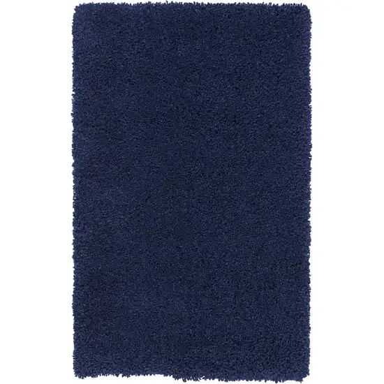 Blue Shag Distressed Area Rug Photo 2