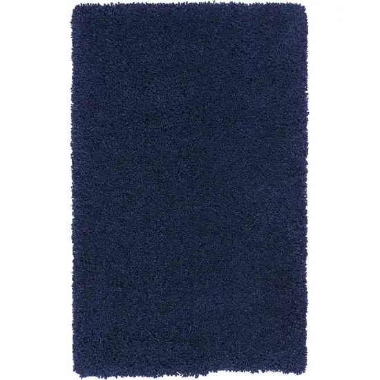 Blue Shag Distressed Area Rug Photo 5