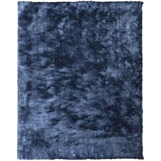 Blue Shag Hand Tufted Area Rug Photo 1