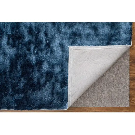 Blue Shag Hand Tufted Area Rug Photo 7