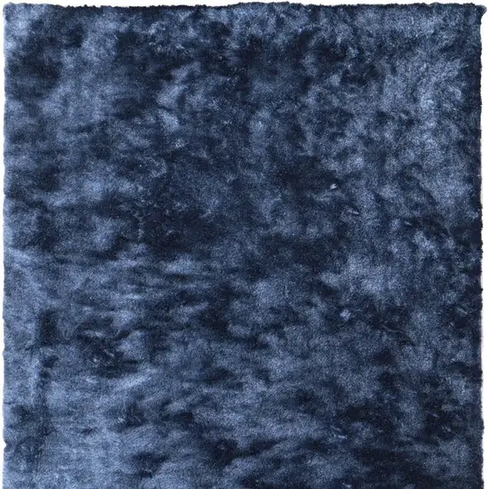 Blue Shag Hand Tufted Area Rug Photo 4