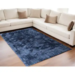 Photo of Blue Shag Hand Tufted Area Rug