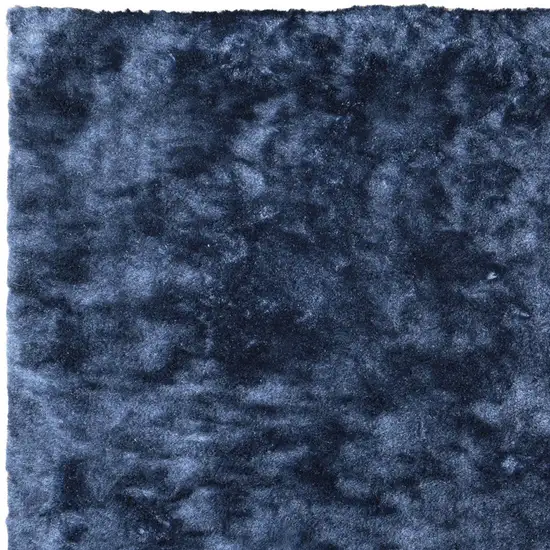 Blue Shag Hand Tufted Area Rug Photo 5