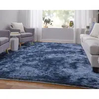 Photo of Blue Shag Hand Tufted Area Rug