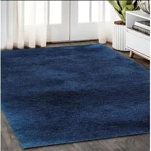 Photo of Blue Shag Hand Tufted Area Rug