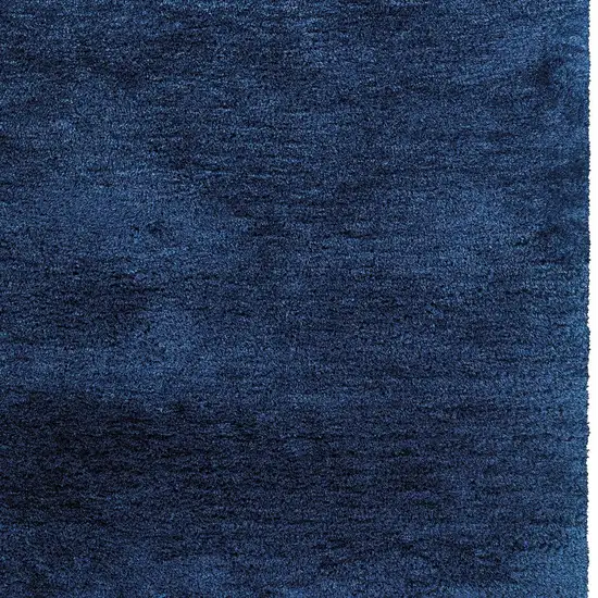 Blue Shag Hand Tufted Area Rug Photo 4