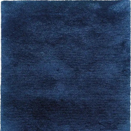 Blue Shag Hand Tufted Area Rug Photo 5