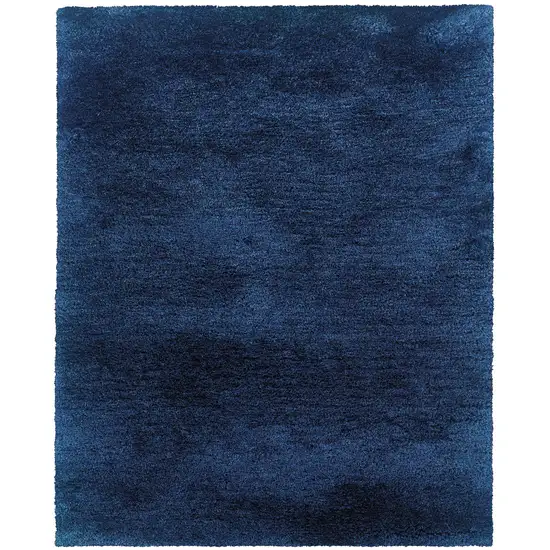 Blue Shag Hand Tufted Area Rug Photo 2