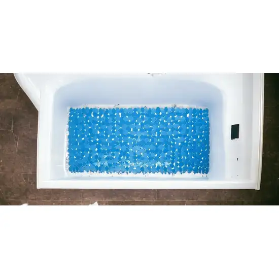 Blue Spa Pebbles Bathtub Mat Photo 9