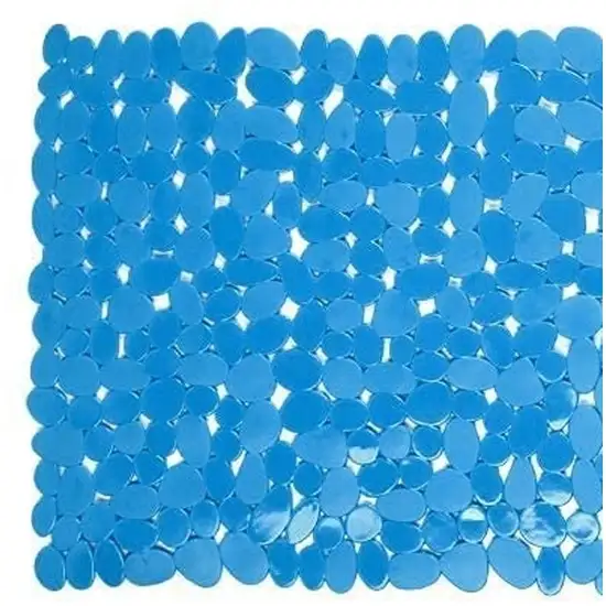 Blue Spa Pebbles Bathtub Mat Photo 4