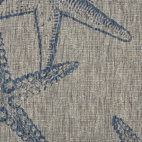 Blue Starfish Indoor Outdoor Area Rug Photo 2