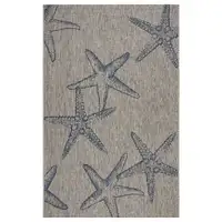 Photo of Blue Starfish Indoor Outdoor Area Rug