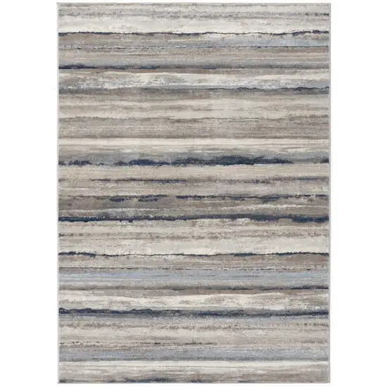 Blue Striped Area Rug Photo 5