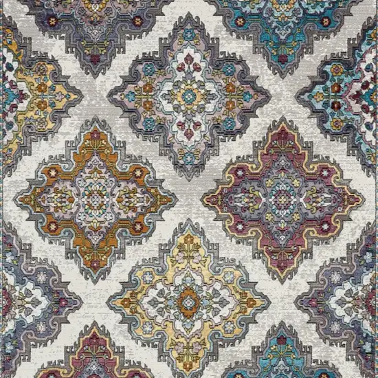 Blue Traditional Floral Motifs Area Rug Photo 6