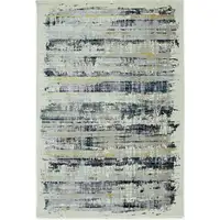Photo of Blue White Distressed Traditional Area Rug