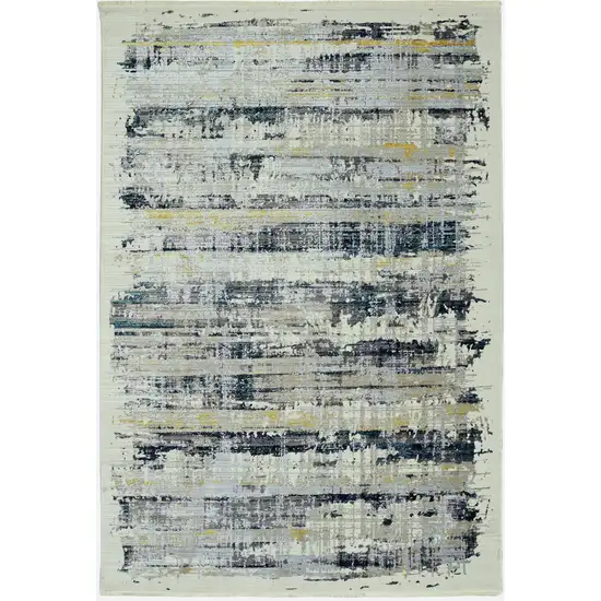 Blue White Distressed Traditional Area Rug Photo 1