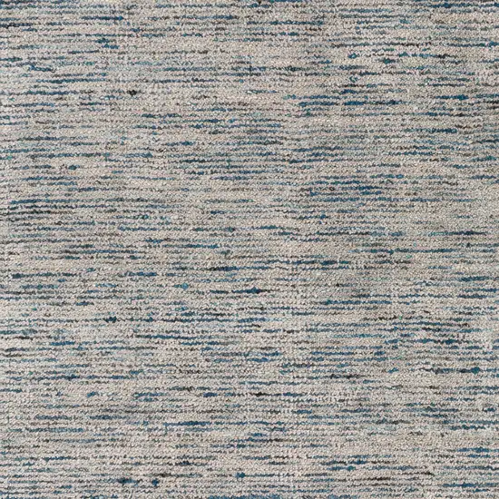 Blue Wool Hand Loomed Handmade Area Rug Photo 6