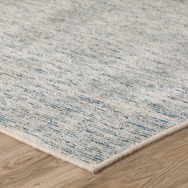 Blue Wool Hand Loomed Runner Rug Photo 5