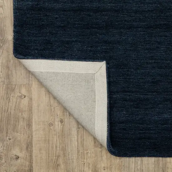 Blue Wool Hand Tufted Area Rug Photo 7