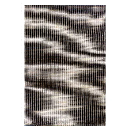 Blue Wool Hand Woven Area Rug Photo 1