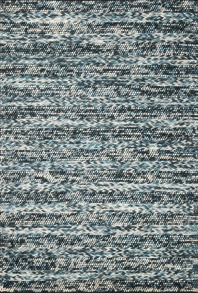 Blue Wool Rug Photo 1