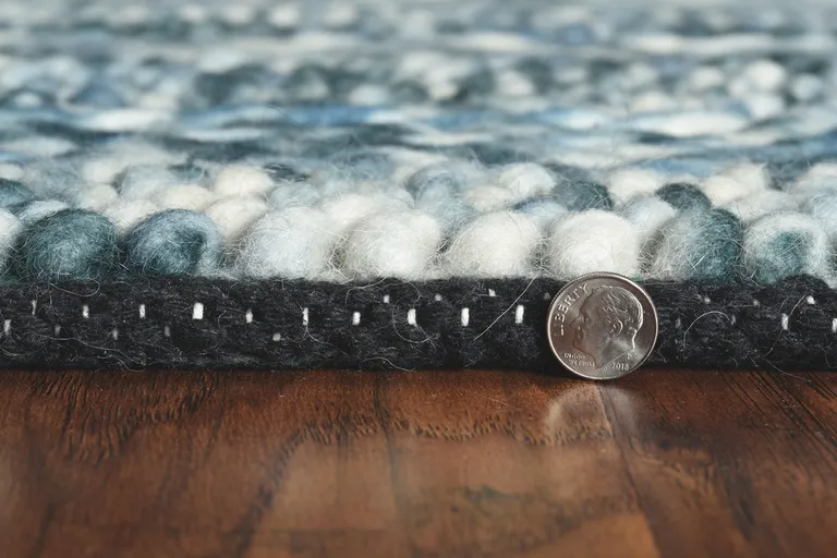 Blue Wool Rug Photo 2