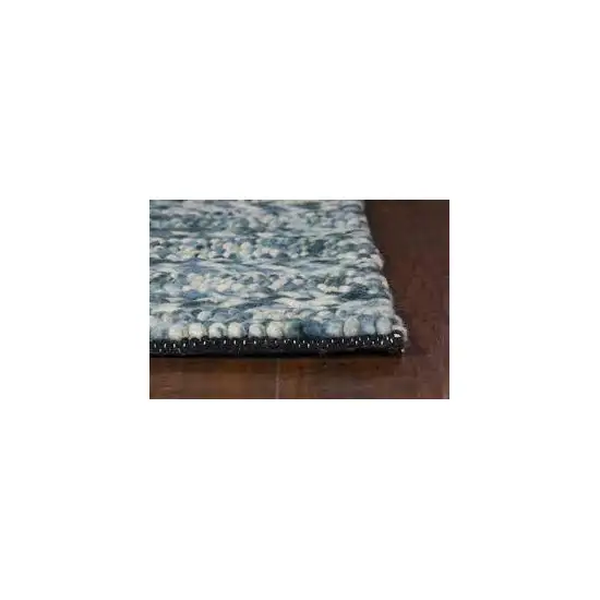 Blue Wool Rug Photo 2