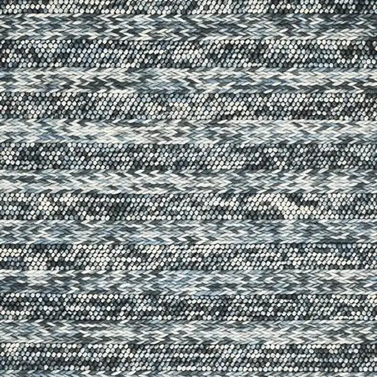 60 X 84 Blue Wool Rug Photo 6