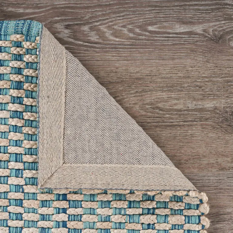 Blue and Beige Toned Area Rug Photo 3