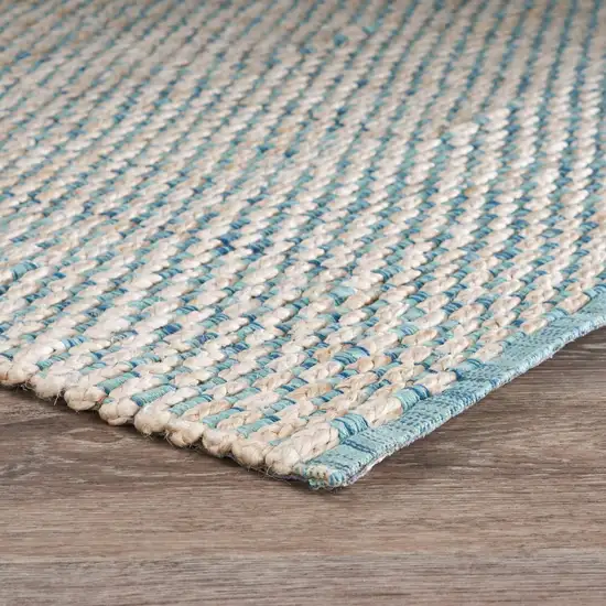 Blue and Beige Toned Area Rug Photo 6