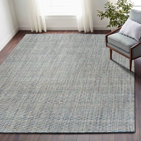Blue and Beige Toned Area Rug Photo 8
