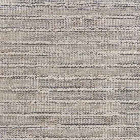 Blue and Cream Braided Jute Area Rug Photo 7