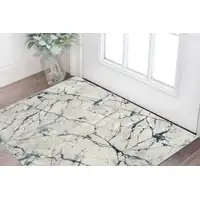 Photo of Blue and Gray Abstract Area Rug