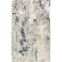 Photo of Blue and Gray Abstract Area Rug