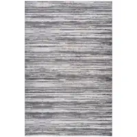 Photo of Blue and Gray Abstract Distressed Area Rug