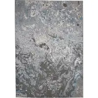 Photo of Blue and Gray Abstract Power Loom Area Rug