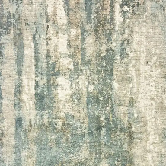Blue and Gray Abstract Splash Indoor Area Rug Photo 4