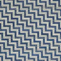 Photo of Blue and Gray Chevron Power Loom Area Rug