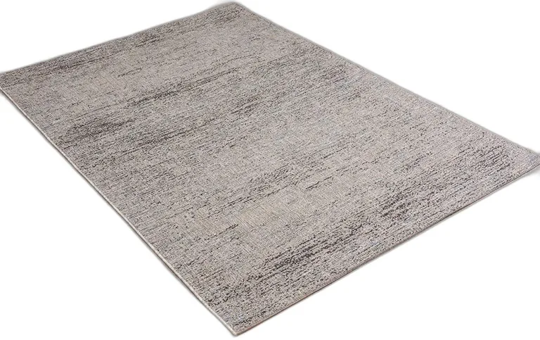 Blue and Gray Distressed Area Rug Photo 3