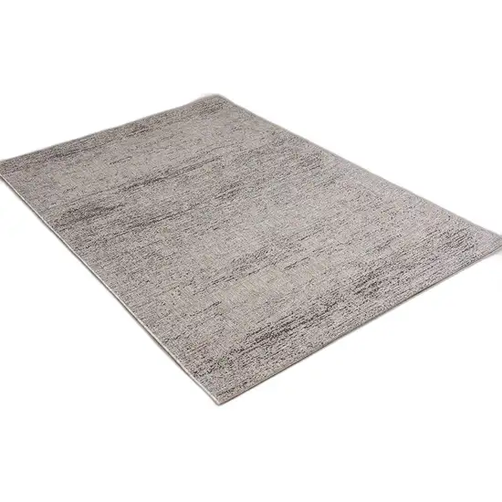 Blue and Gray Distressed Runner Rug Photo 3