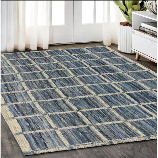 Blue and Gray Area Rug Photo 1