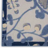 Photo of Blue and Gray Indoor Outdoor Area Rug